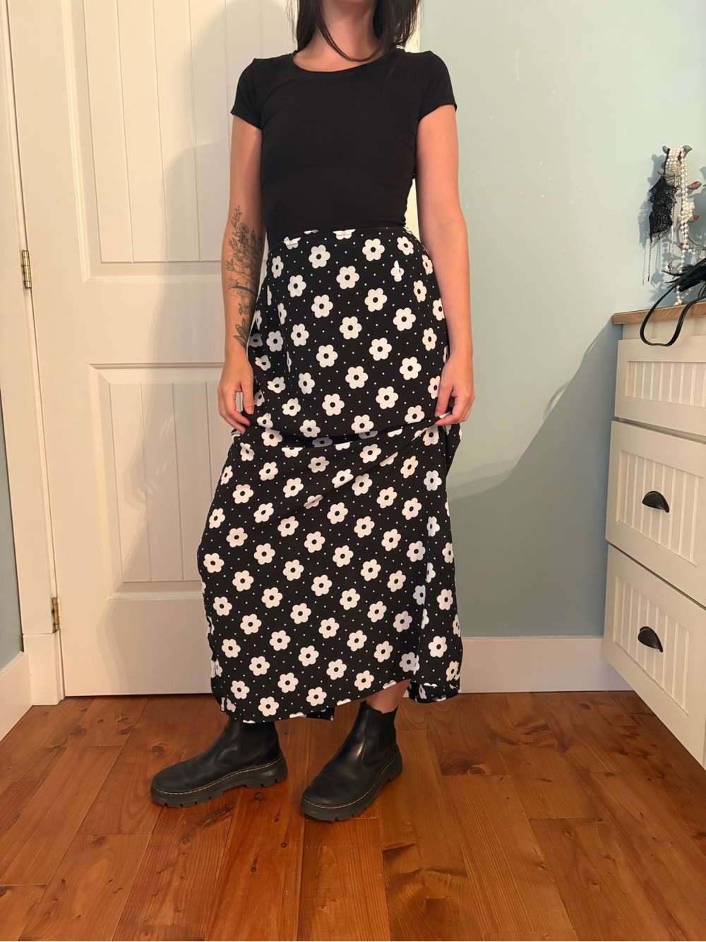 Encore - vintage 1995 Maxi skirt. Whimsigoth, dark boho, witchy vibes.